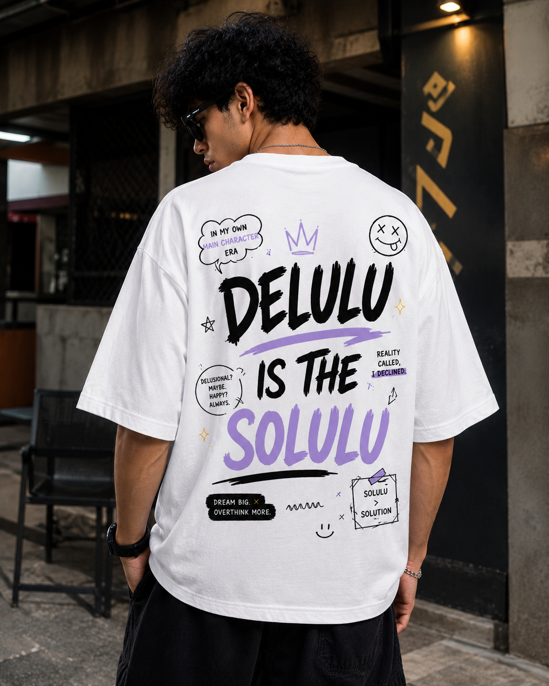 Delulu Is The Solulu Oversized Graphic T-Shirt