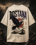 Raven Rising Oversized T-Shirt  (Beige)